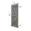 Porte de grange coulissante en bois massif de style K sans trousse de quincaillerie (dalle de porte seulement) - Assemblage requis-86439594-86439601