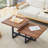 47*23.5*18. Perfectly Integrating Modern And Scandinavian Styles-Dark Walnut Double-Deck Coffee Table