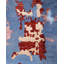 Overdyed One-of-a-Kind 9' 2" x 12' 2" Hand Knotted Area Rug