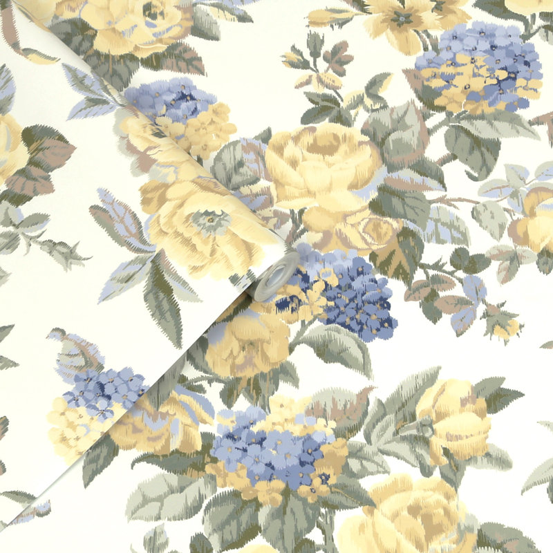 Laura Ashley - papier peint doré pâle Pembrey