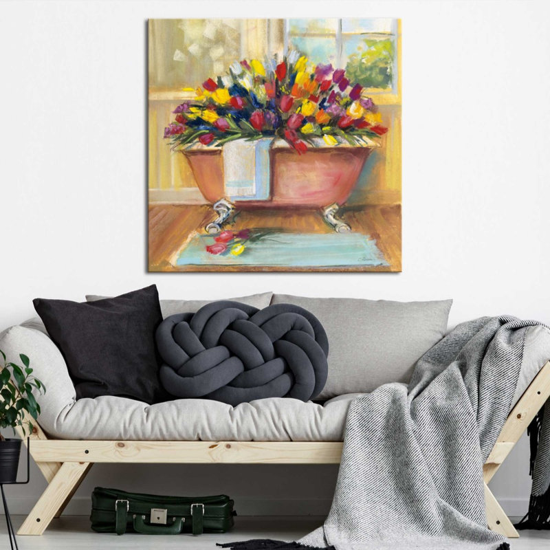 «Bathaign Bouquet II» par Carol Rowan - Impression sur toile, H 20 po x l 20 po, Ne s’applique pas