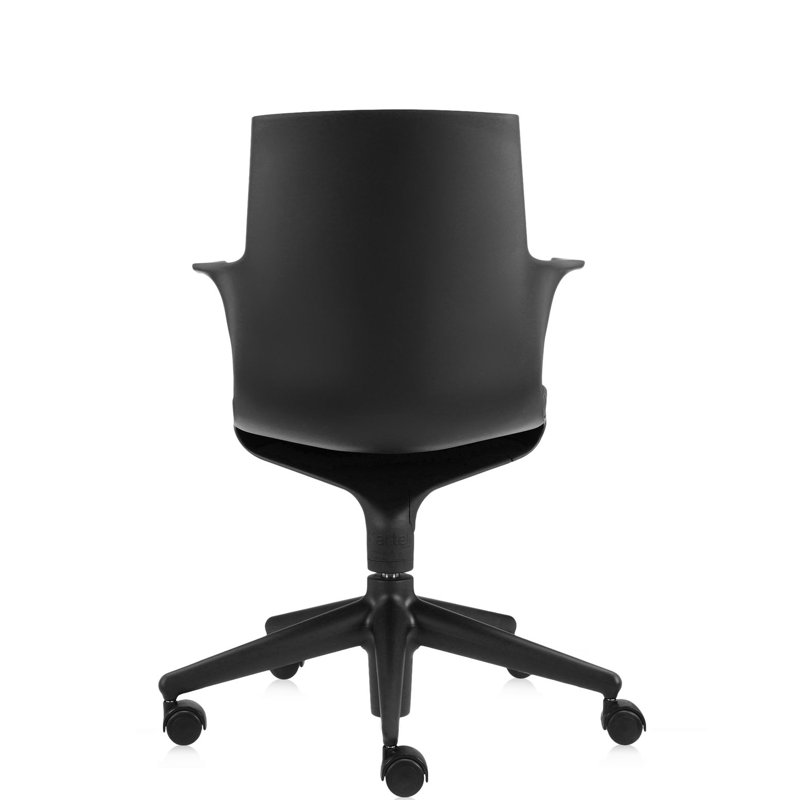 Spoon Swivel Task Chair, Black