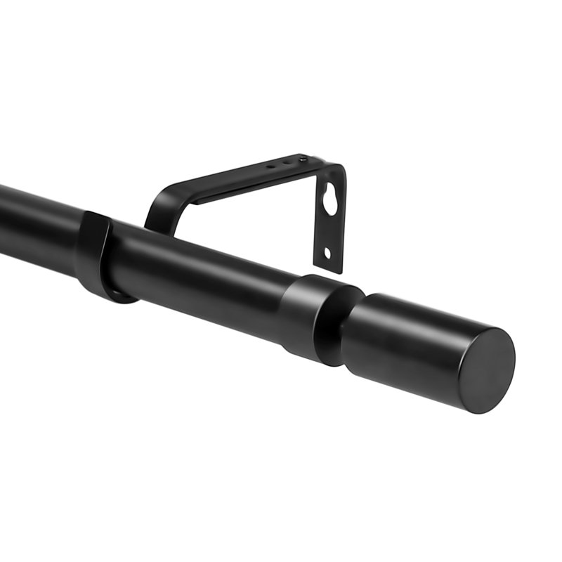 Tringle à rideaux simple Airius, De 28 po à 48 po de largeur, Noir