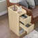 Fluted End Table Set With Drawers(set Of 2), Farmhouse Side Table With Storage