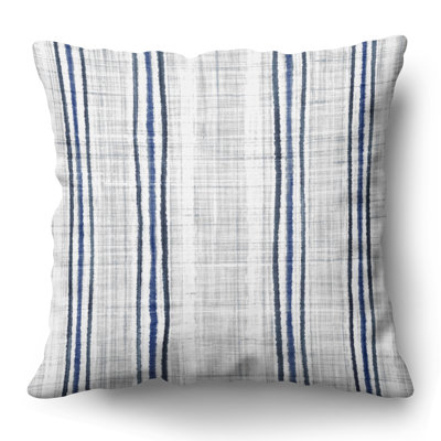 Striped Pattern Throw Pillow with Premium Polyester