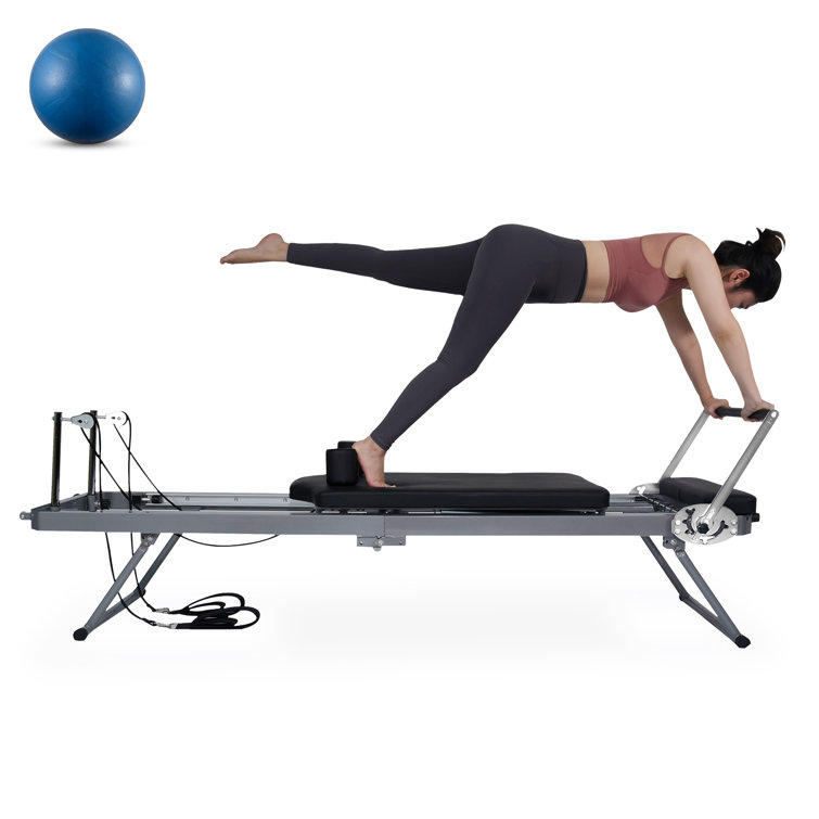Foldable Pilates Reformer, Home Pilates Reformer Workout Machine With  Spring, Quiet 300 Lbs