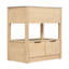 Meuble-lavabo de 30 pouces avec lavabo, tablette ouverte et deux tiroirs pour un rangement et une durabilité accrus