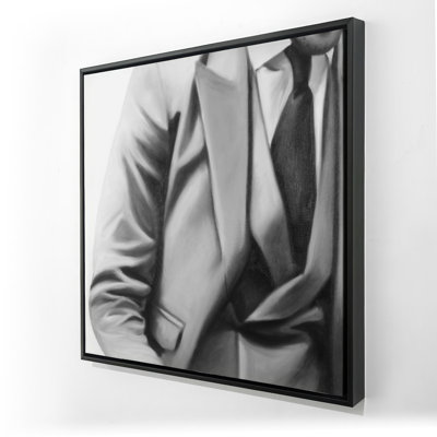 Homme d'affaires élégant - Toile de bureau figurative pour la décoration intérieure