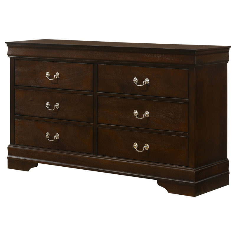 Commode 6 tiroirs Frances Cappuccino, Cappuccino