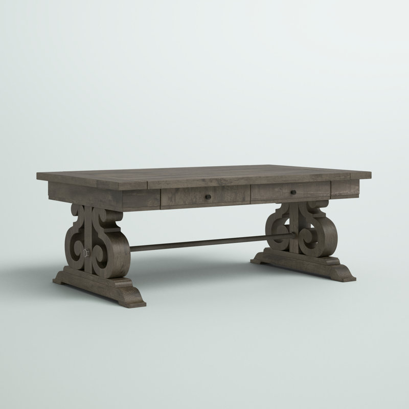 Ellenton Solid Wood Coffee Table, Peppercorn