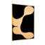 Ensemble de 1 tableau sur toile tendue, formes organiques abstraites-1104310163