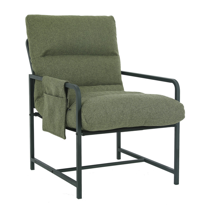 Obet 59cm Wide Tufted Armchair, Green