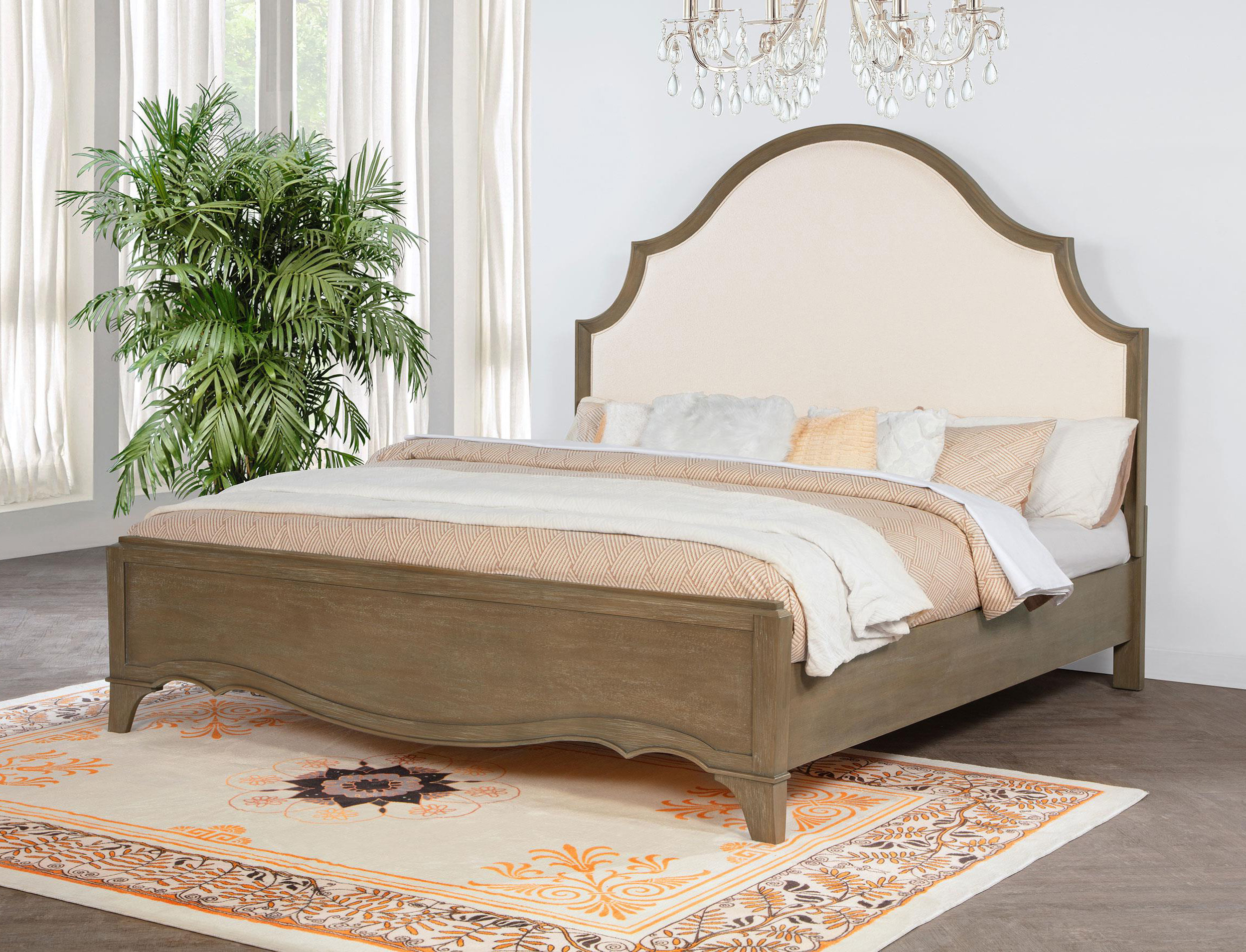 Red Barrel Studio® Panel Bed Washed Mango | Wayfair