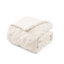 Ensemble d'édredon en microfibre texturée ivoire French Fancy-121534394-121534395