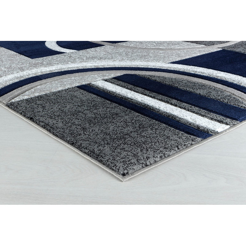 Tapis moderne doux sculpté à la main GloryRugs, Rectangle 2 pi x 3 pi