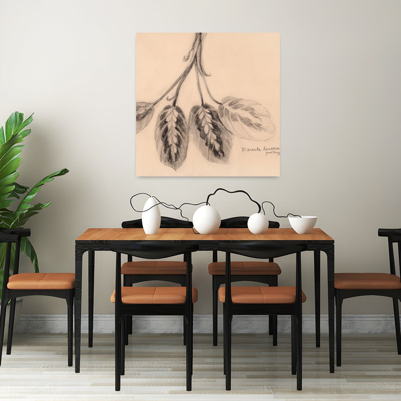 Contemporary Art Realistic Contemporary Plant Wall Art by Janel Bragg - Wrapped Canvas Print, 81.28 cm H x 81.28 cm W