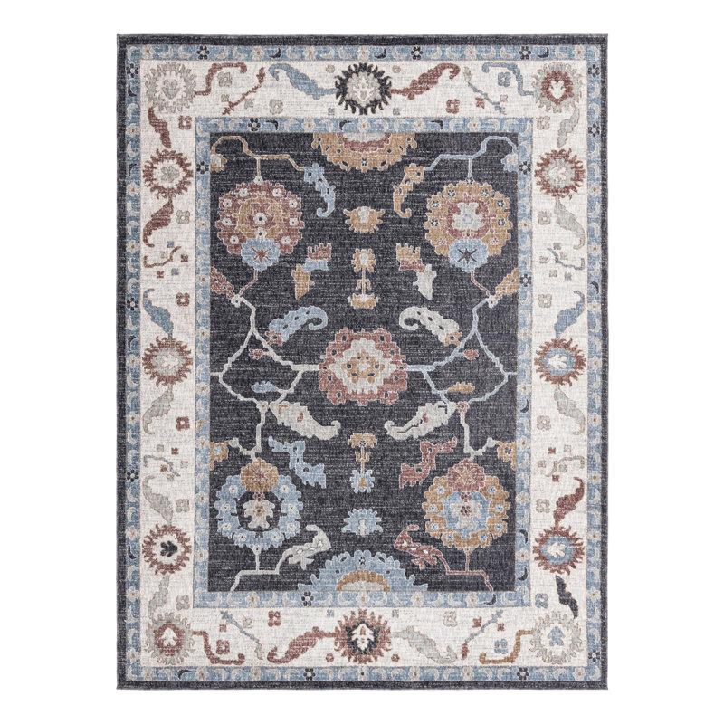 Erica Floral Indoor Rug, Rectangle 7'10" x 10'