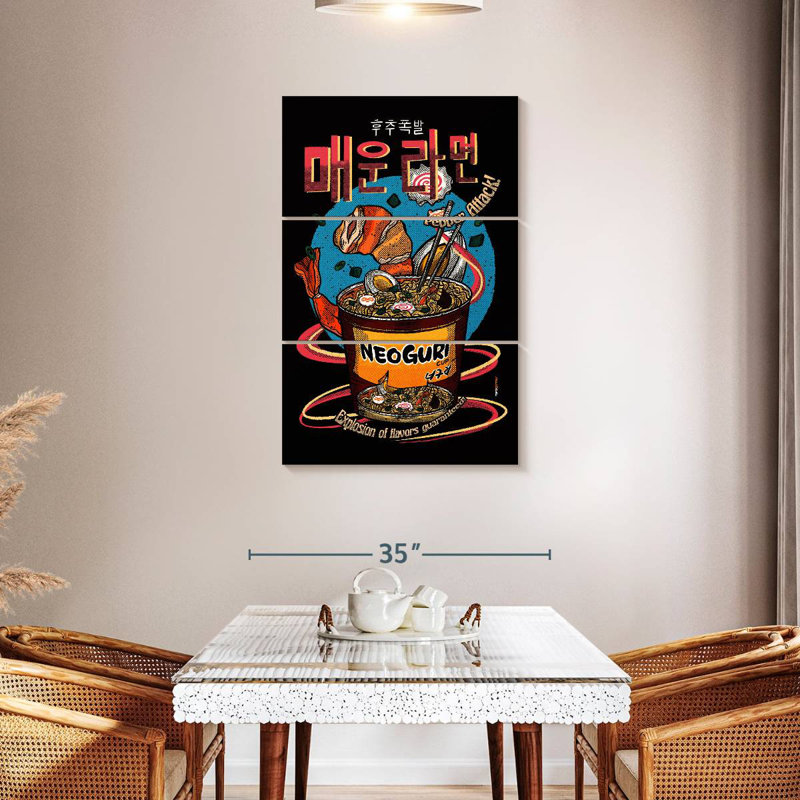 Yarlin Spicy Noodles, 45" H x 28" W