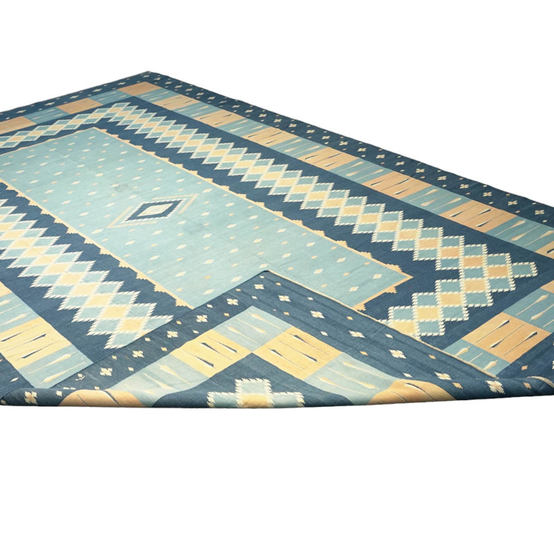 Dhurrie Hand Woven Wool Area Rug