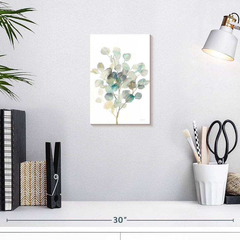 Harnek Eucalyptus White I, 12" H x 8" W