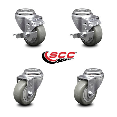 4-Piece Polyurethane Caster Set