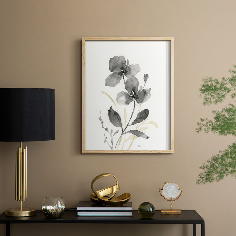 «Elegant Silhouette II», reproduction encadrée - bois massif, Naturel, H 30 po x l 24 po