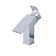 DROP Bath And Kitchen 23.6'' Ceramic Rectangular Bathroom Sink with Faucet and Overflow