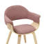 Chaise de salle à manger à dossier courbé Adalyn-114194311