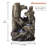 Outdoor Floor Tree Trunk Fountain with LED Lights-97804530