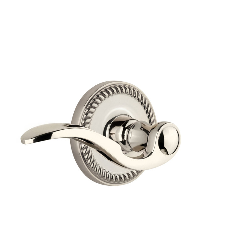 Mannequin simple Grandeur Newport Rosette avec levier Bellagio, Laiton poli, Droitier