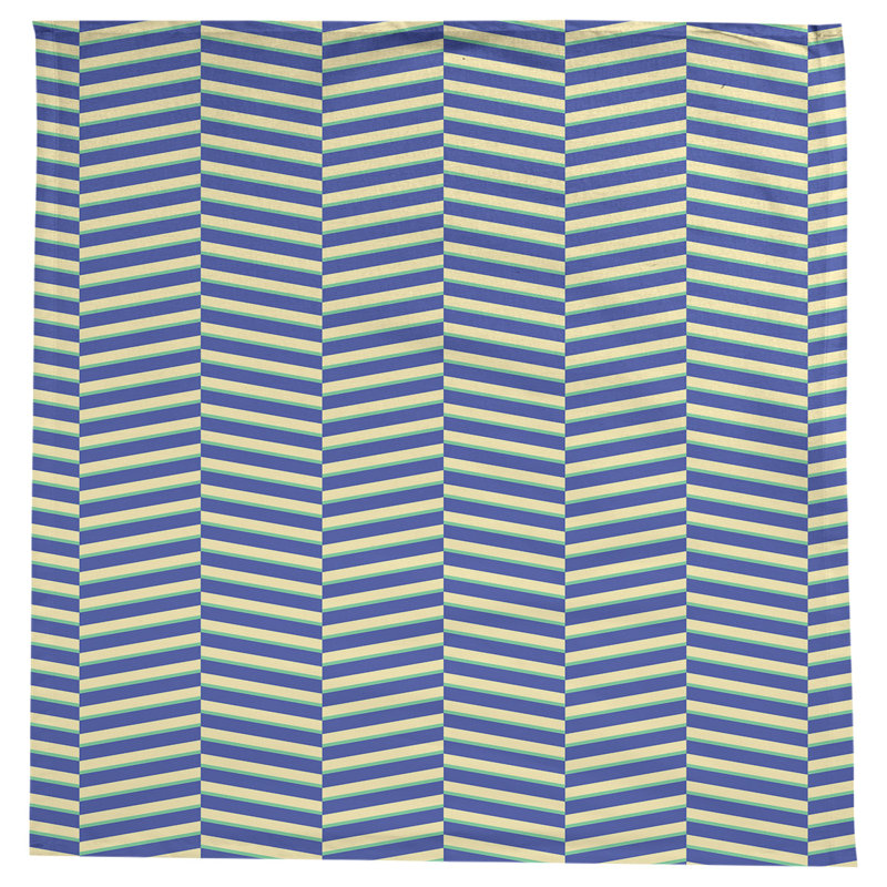 Rayures fracturées Nappe, Bleu / Vert / Jaune
