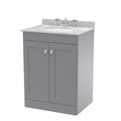 Classique 620mm Single Bathroom Vanity with Undermount Vitreous China Basin
