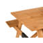 Picnic Table with Benches ROSCIGNO Fir Wood Light Brown