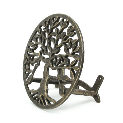 Cast Iron Tree Of Life Wall Mounted Garden Hose Holder