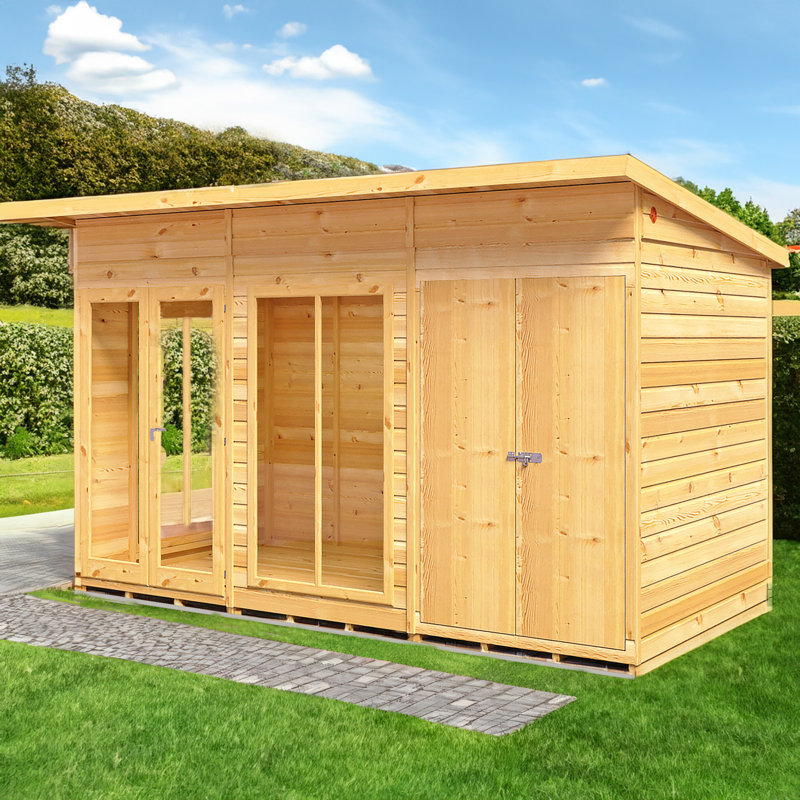 Lela 12 x 6 ft Summerhouse with Storage Shed