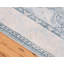 Tapis bleu clair / beige Padang Sidempuan-23541558