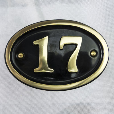 Tyrinia 10cm H Reflective Aluminum House Number