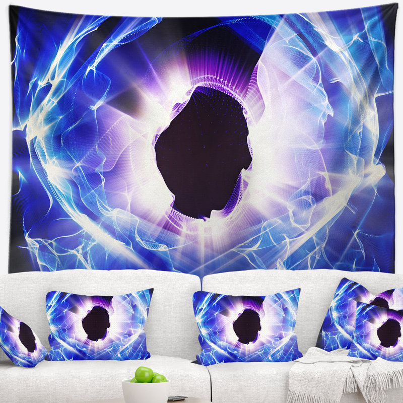 Abstract Polyester Tapestry, 50" H x 60" W