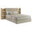 Light Oak Bookcase Storage Bed