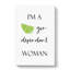 Gin Dependant Woman - Wrapped Canvas-61886804