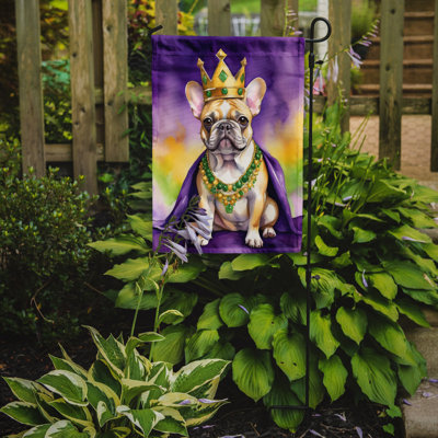 Double Sided 15.5'' H x 11.25'' W Polyester Mardi Gras Garden Flag