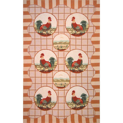 Kinchen Hand Hooked Wool Pile Wildlife Rug