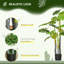 Arbre artificiel 47 po avec pot en plastique, plante artificielle résistante aux rayons UV pour décoration intérieure et extérieure - feuilles réalistes, peu d'entretien.