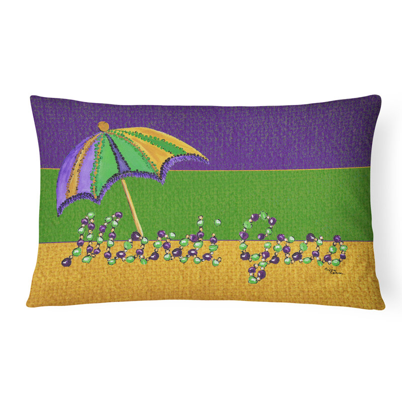 Coussin décoratif intérieur/extérieur mardi gras