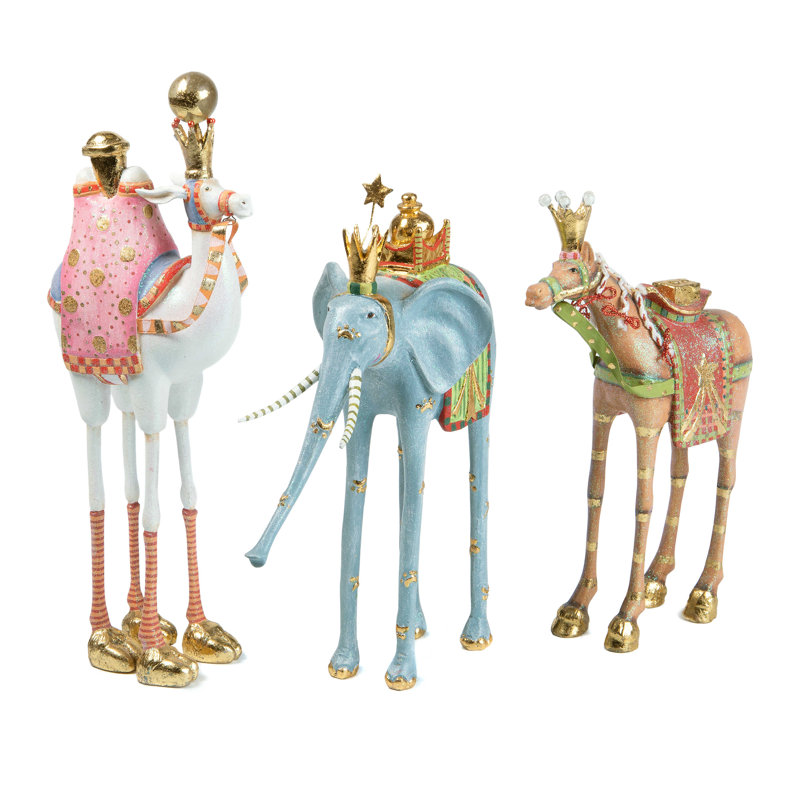 Patience Brewster Nativity Magi Animal Figures, 3 - Piece Set