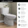 Toilette allongée deux pièces Cadet (éconergétique) 1,28 GPF (siège non inclus)