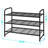 3 Tier Stackable Shoe Rack, Metal Wire Grid, Shoe Organizer Storage Shelf-859182945