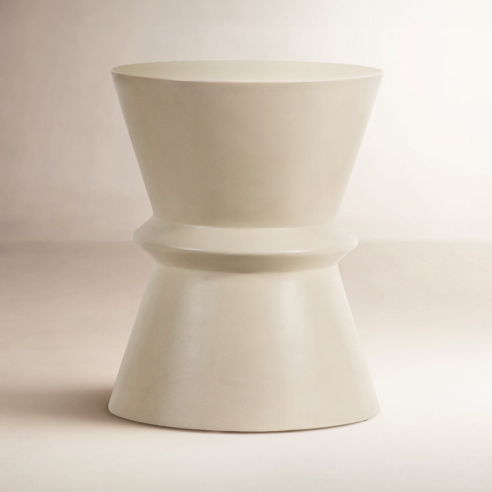 Dormington End Table, Parchment White