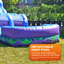 Toboggan gonflable de 19 pi avec piscine Splash JumpOrange Mermaid