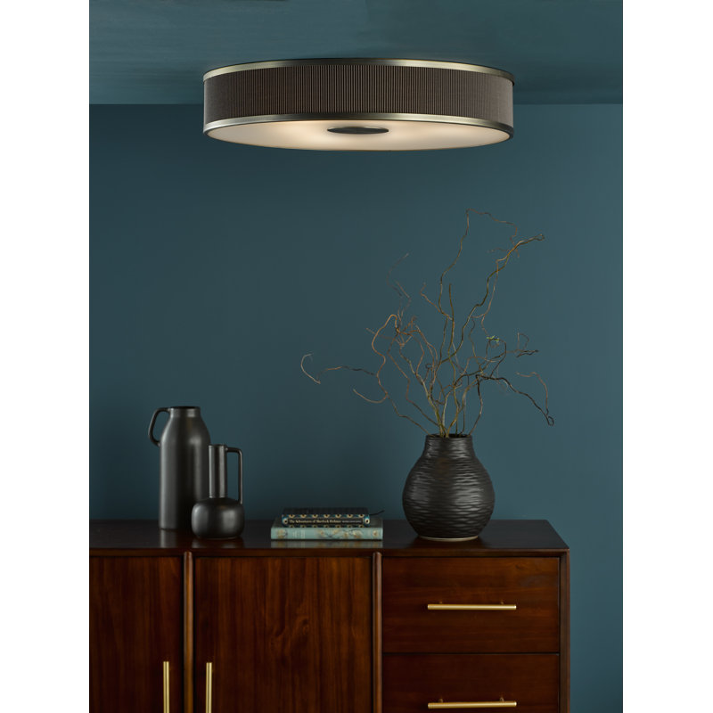 ALVARO 6LT FLUSH NAVY 60CM, Antique Bronze